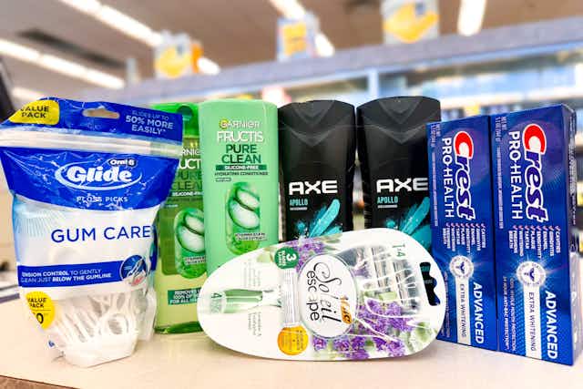 Free Personal Care Items Haul at Walgreens: Axe, Garnier, Crest, and More card image