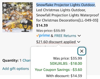 Snowflake projector