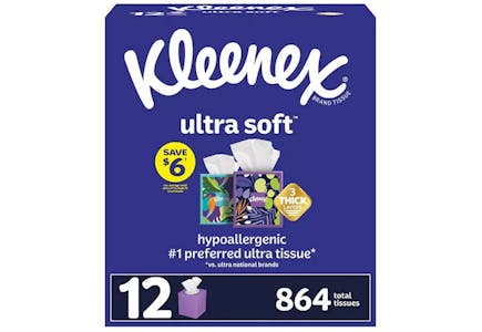 Kleenex Facial Tissues 12-Pack