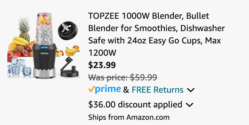 Topzee Blender cart