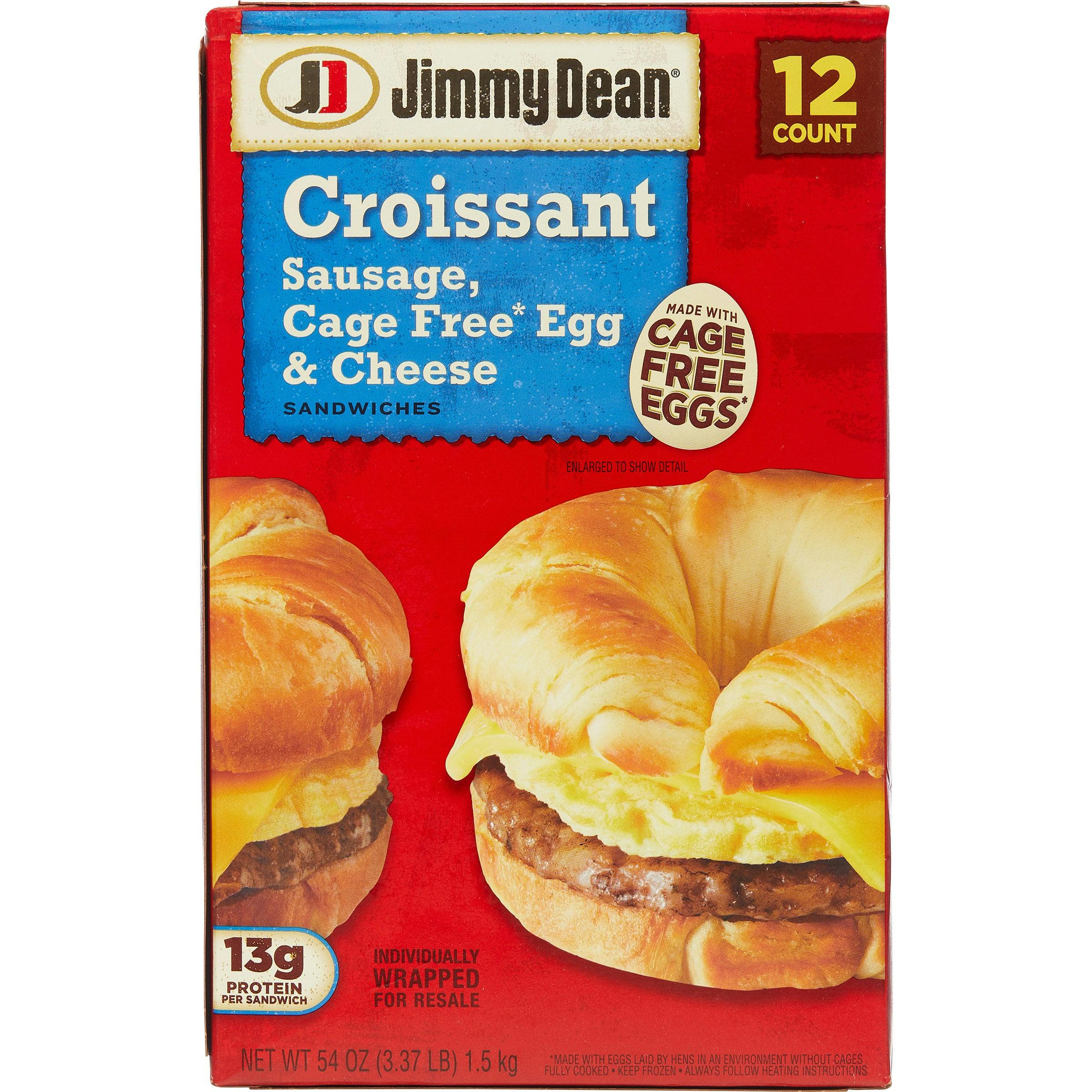Jimmy Dean Frozen Croissant Sandwiches 12-Pack