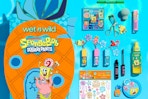 spongebob makeup items on a table