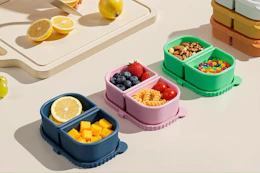 snack containers on kitchen counter