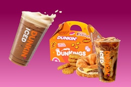 Current Dunkin’ Deals: $3 Sabrina's Shakin' Espresso + $6 Dunkings Meal card image