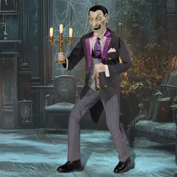 6' Animated Vampire Butler