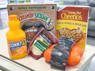 kroger matchup groceries on store shelf