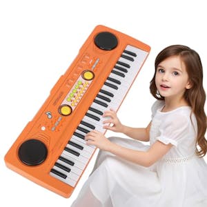 Kids' Piano Keyboard Toy With Mic