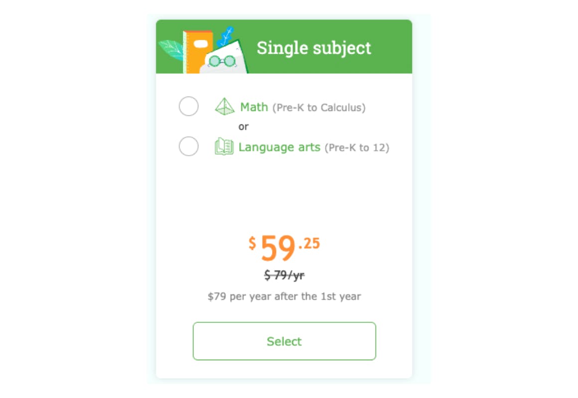 IXL Single Subject