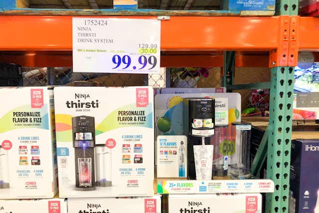 Costco Hot Buys: $100 Ninja Thirsti, $12.49 Scrub Mommy 8-Pack, and More card image