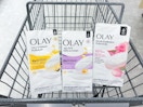 shopping cart with olay beauty bars