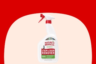petsmart nature's miracle stain remover on cream and red background