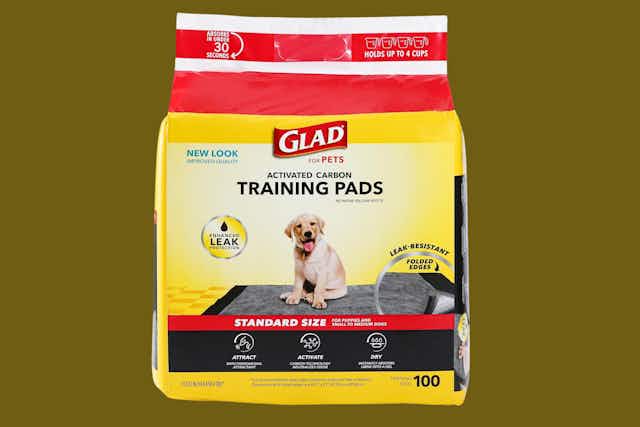 Glad Charcoal Puppy Pads 100-Pack, as Low as $16.49 on Amazon (Reg. $32) card image
