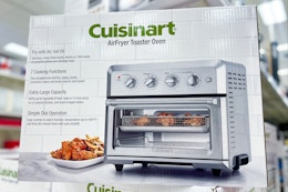cuisinart air fryer sitting on top a display at target