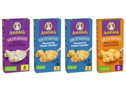 4 Annie's Macaroni & Cheese Boxes