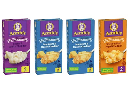 4 Annie's Macaroni & Cheese Boxes