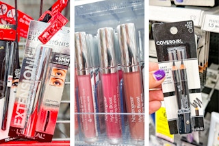 collage image of makeup products
