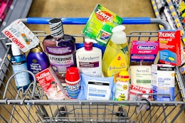 shopping cart with kenvue brand products