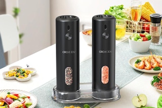CIRCLE JOY Rechargeable Electric Salt and Pepper Grinder Set 
