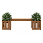 Furinno Hardwood Planter Bench