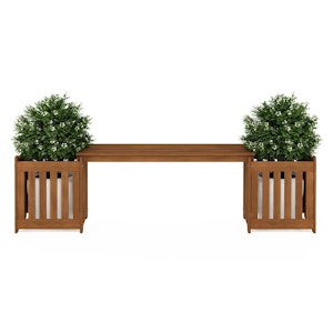 Furinno Hardwood Planter Bench