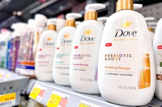 Dove hand wash area