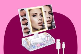 B0CSJKZNPL Trifold Makeup Mirror