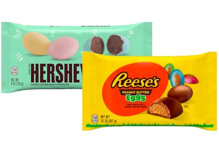 2 Hershey Easter Candy Bags