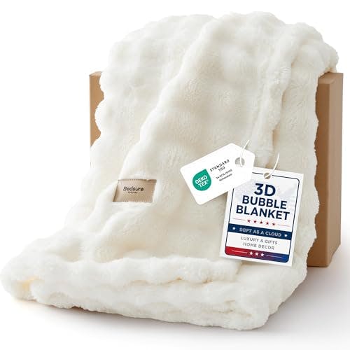 Bedsure Fleece Bubble Blanket