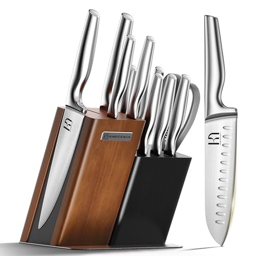 Kitchen Knife Set with Block
