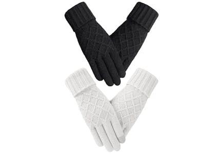 Women's Touchscreen Gloves Set