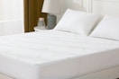 mattress protector on bed