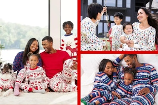 hanna andersson christmas pj collage
