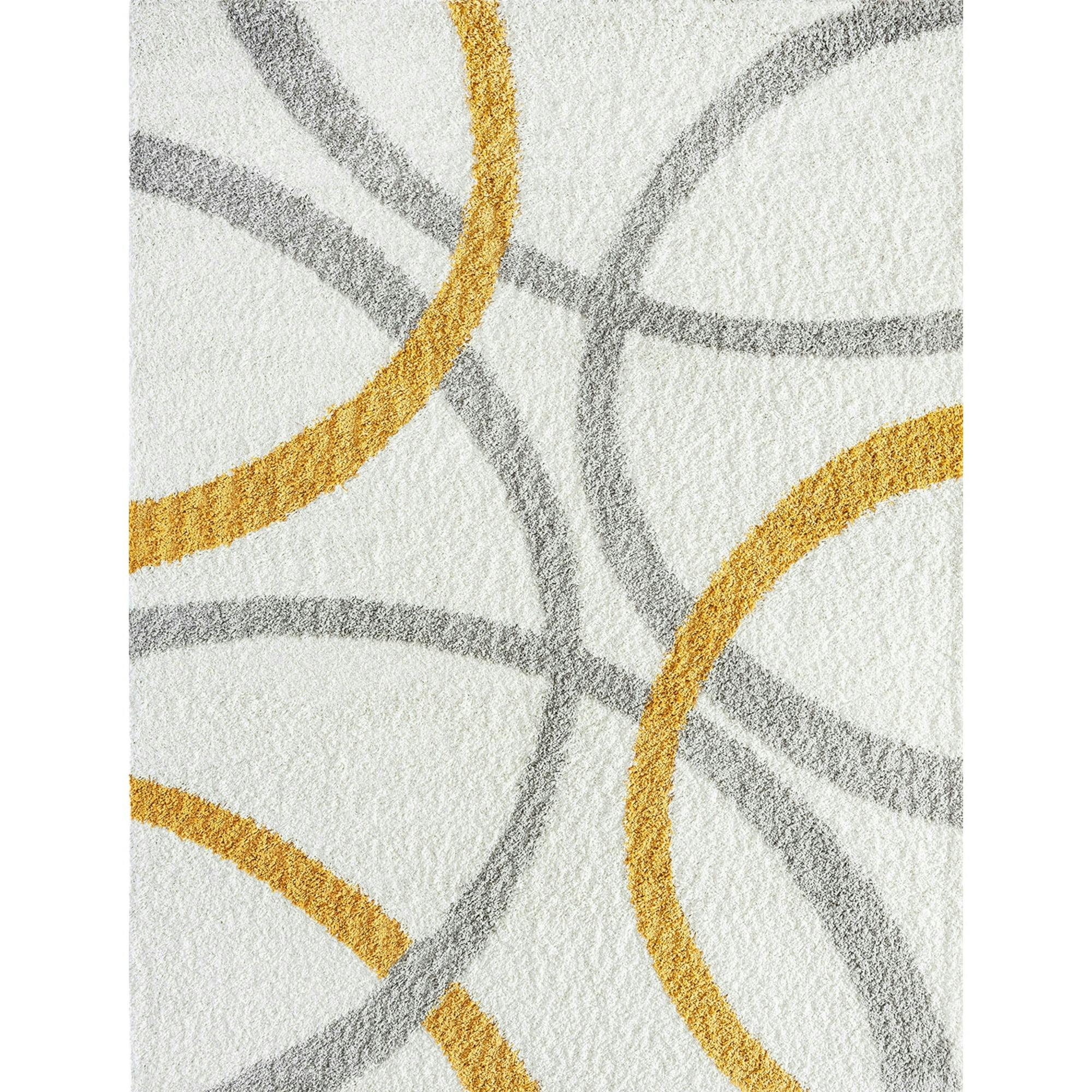 Abstract Shag Area Rug