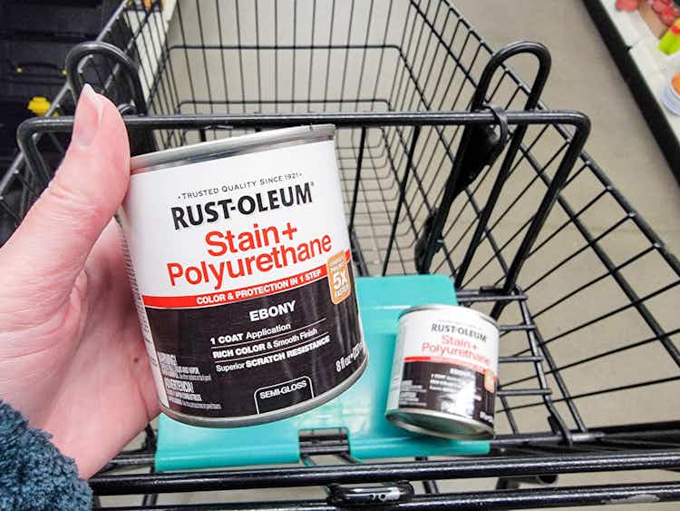 New Dollar Tree Find RustOleum Stain + Polyurethane The Krazy