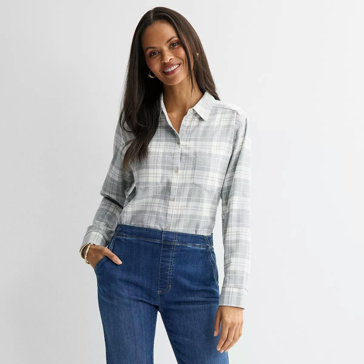 Croft & Barrow Women's Flannel Shirt