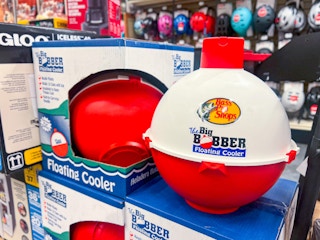 a bobber floating cooler