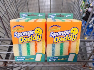 two scrub daddy sponge packs in walmart cart