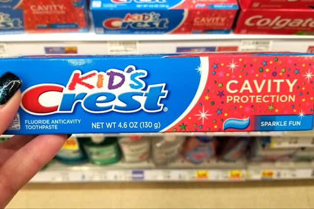 Kid's Crest Cavity Protection Toothpaste, as Low as $3.40 on Amazon card image