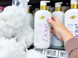 Get $4 Cash Back on Dove Serum Body Wash — Only $5.97 at Walmart card image