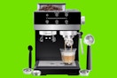 Espresso machine with grinder attachment