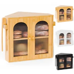 Arch-Door Bamboo Bread Box