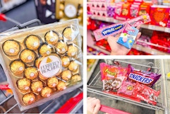 collage image of ferrero, nerds, sweetarts, and other candy