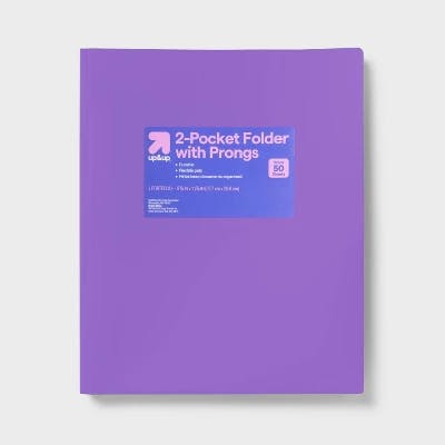 up&up 2-Pocket Plastic Folder
