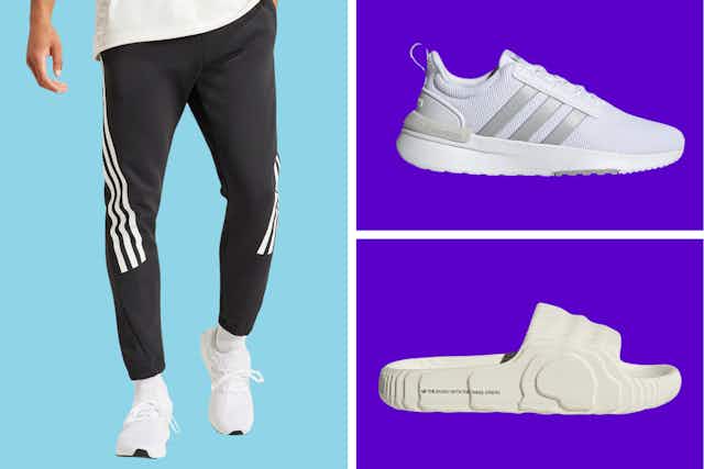 Huge Adidas Sale at Shop Premium Outlets: $5 Backpack, $10 Slides, and More card image