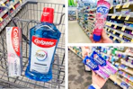 collage image of colgate, act, and crest toothpaste