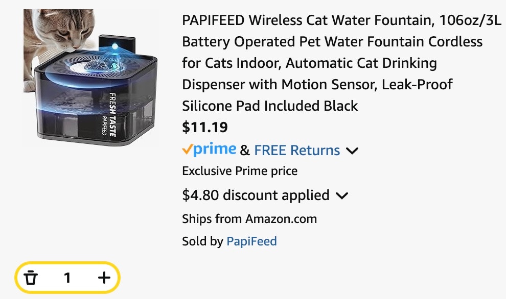 Wireless Cat Water Fountain