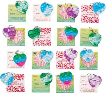 Pop-It Valentine Cards for Kids