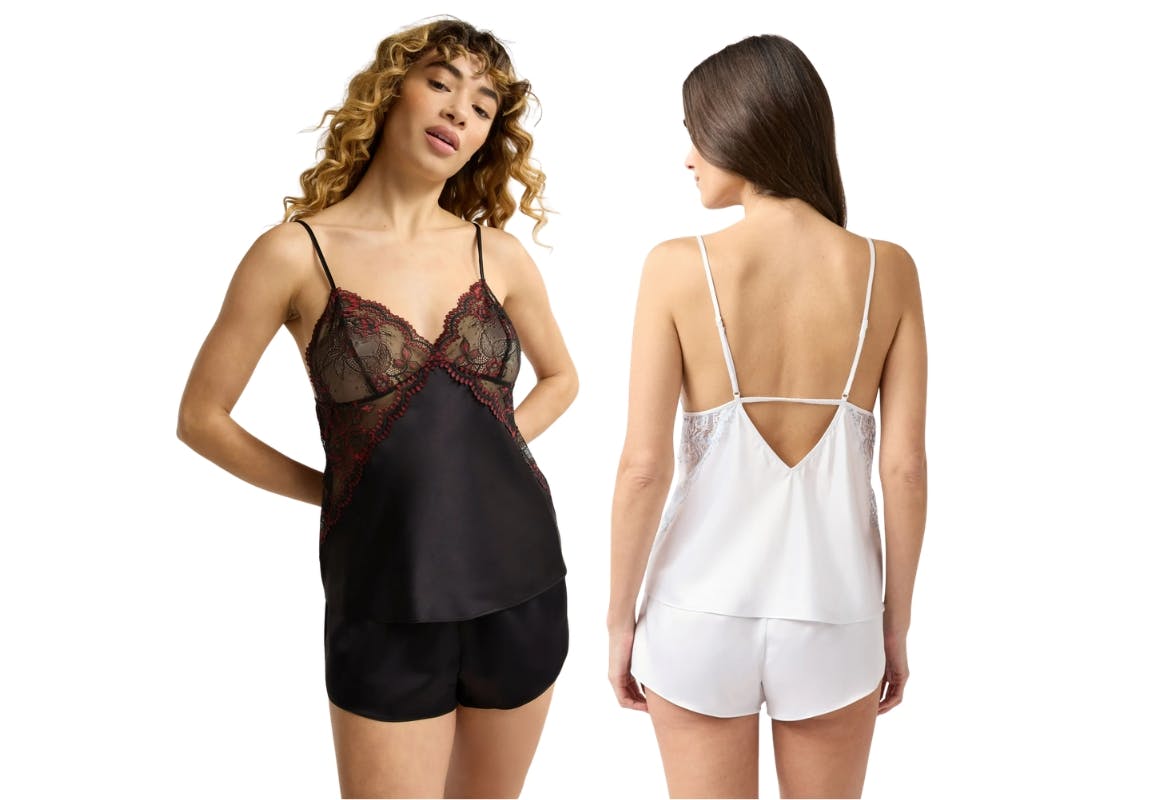 Joyspun Women's Satin Pajama Set