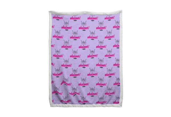 Clueless Sherpa Throw Blanket