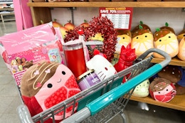 Valentine's Day Clearance at Kroger: $6 Squishmallows, $3 Candles, and More card image